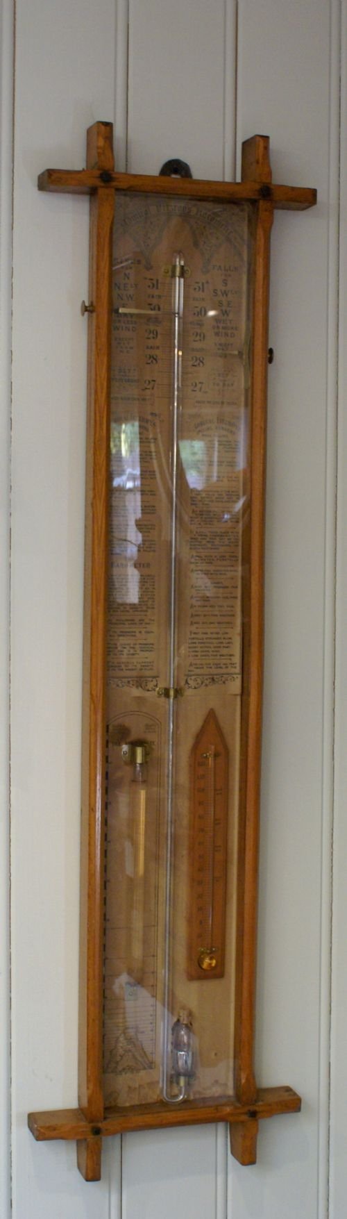 An Oak Admiral Fitzroy Storm Barometer C 1890